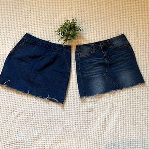 Forever 21 & Rue 21 mini Jean skirts size Small - 2 for 1 deal